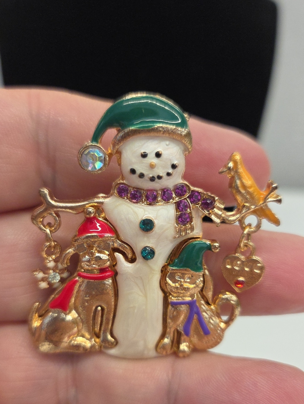 SNOWMAN BROOCH